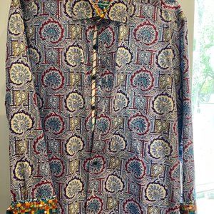 Robert Graham multi-color long-sleeved button- shirt 2XL
